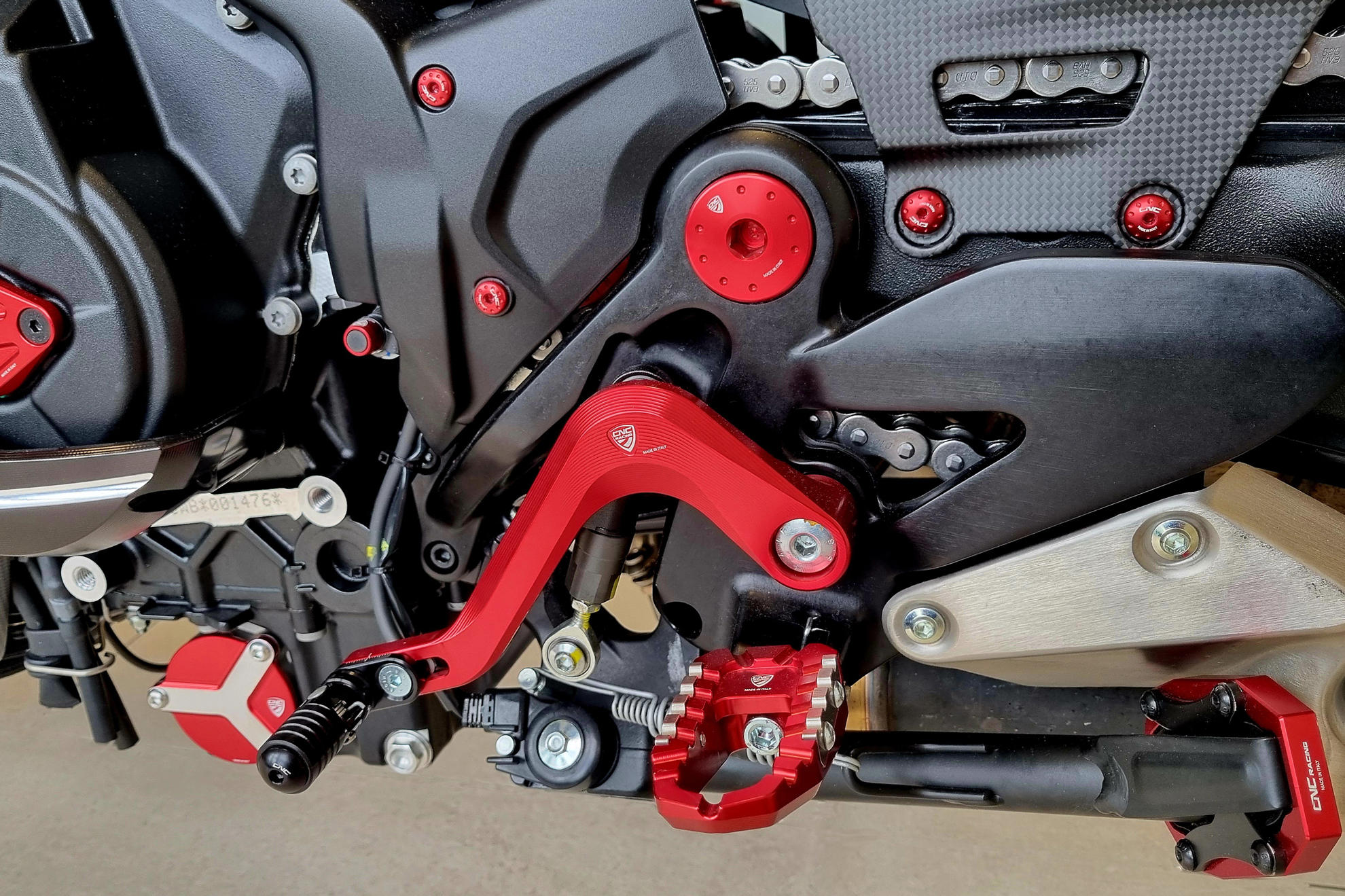 CNC Racing SLIDE Adjustable Foot Lever Kit for Ducati Diavel V4 CNC Racing SLIDE Adjustable Foot Lever Kit for Ducati Diavel V4